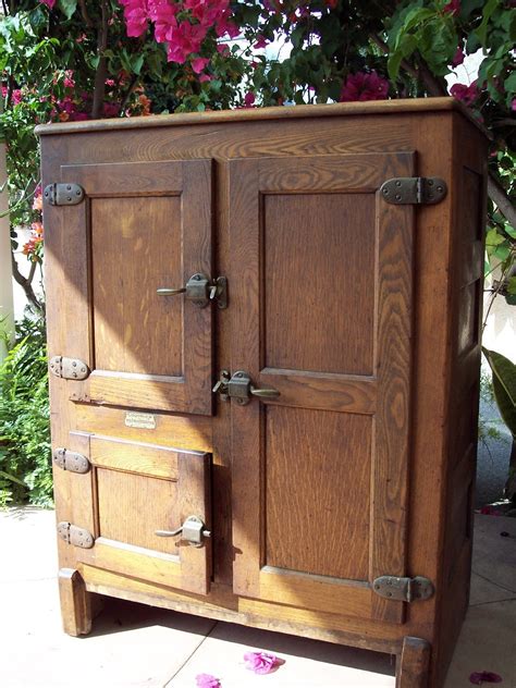 vintage wooden ice boxes